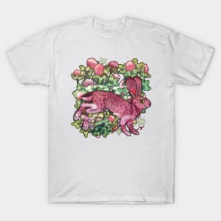 Red Clover Hare T-Shirt